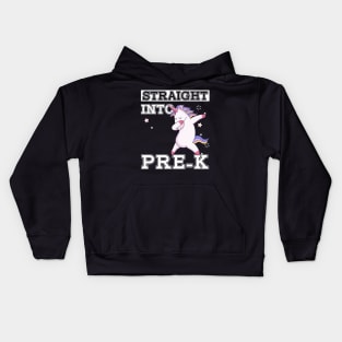 Straight Outta Pre-k Unicorn Back To School Gift Kids Hoodie